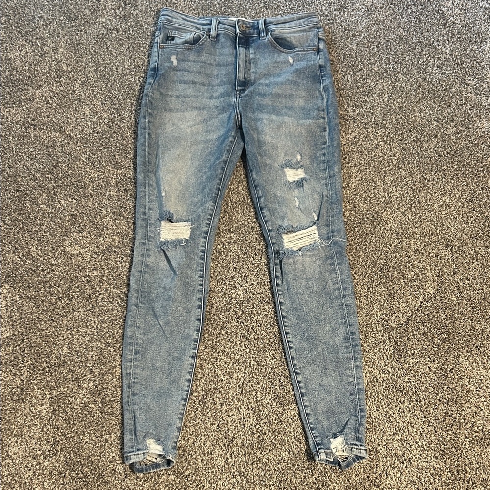 KanCan Light Blue Distressed Skinny Jeans